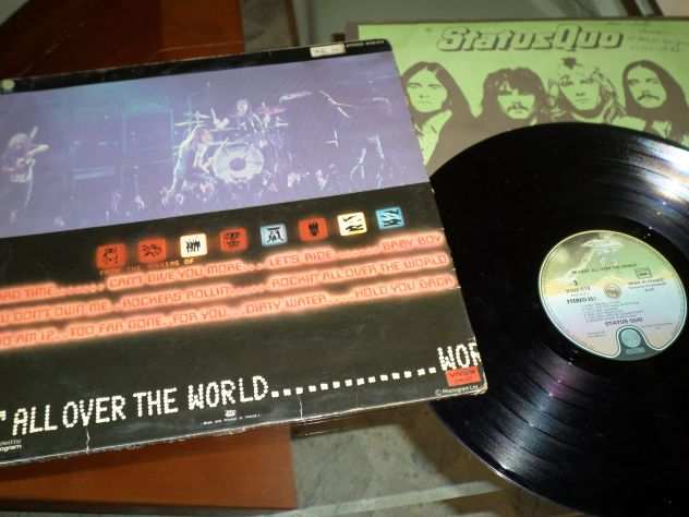 STATUS QUO - Rockin All Over The World - LP  33 giri 1977 Vertigo