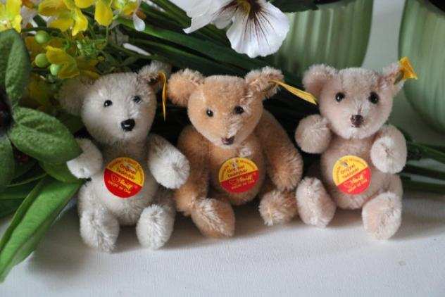Steiff 3x Original Teddybeer 1990, Historische miniaturen. - Orsacchiotto - 1990-2000 - Germania