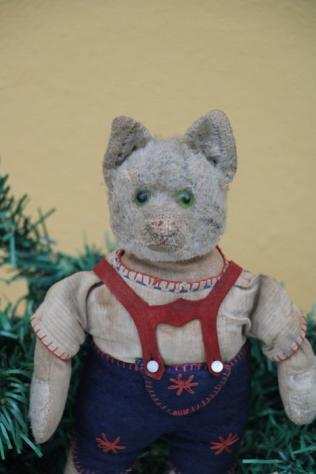 Steiff katten pop, 1936-1938, 22cm, extreem zeldzaam - Orsacchiotto - 1930-1940 - Germania