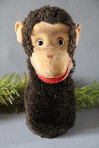 Steiff - Vintage - marionette a mano gufo, scimmia e mecki - 1950-1959