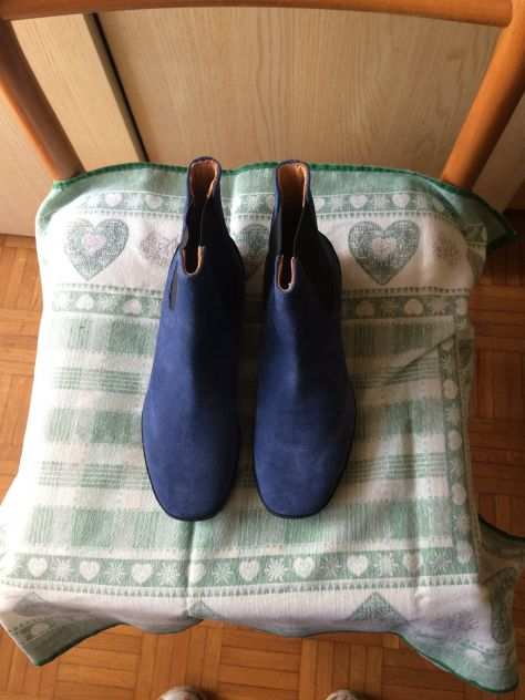 Stivaletti donna NUOVI blu pelle Superga