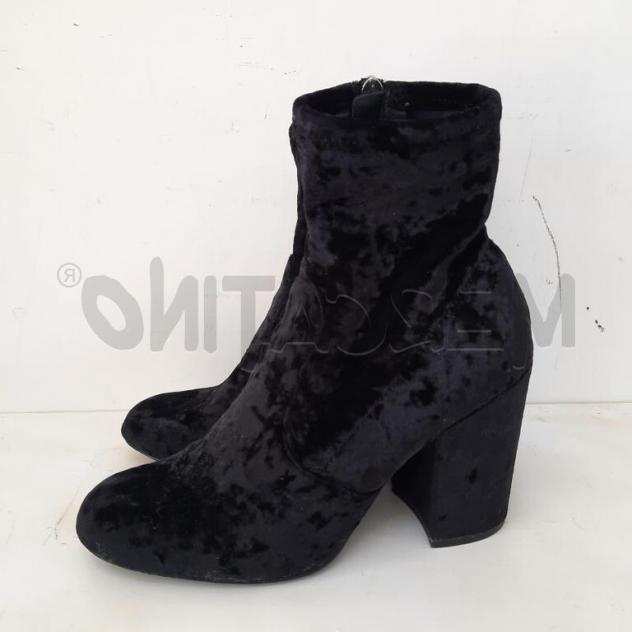 Stivaletti donna steve madden nero vellutino Taglia 40