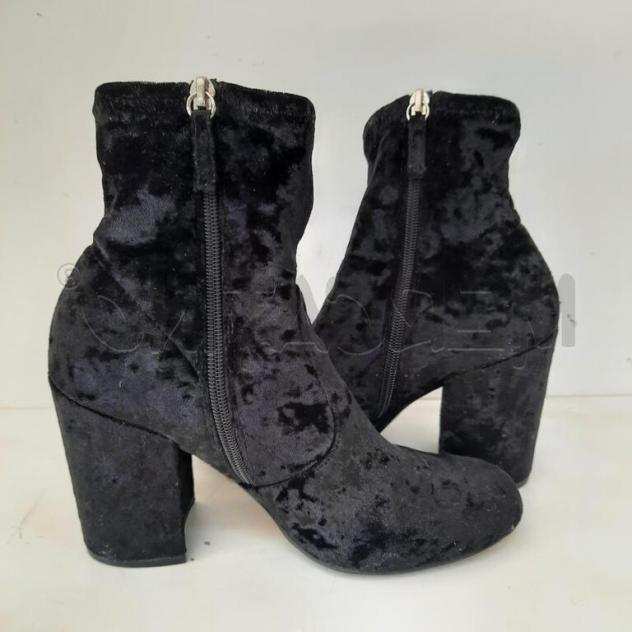 Stivaletti donna steve madden nero vellutino Taglia 40