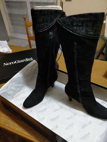 Stivali donna Nero Giardini in pelle nera n.36