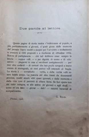 STORIA DELLA RIVOLUZIONE ITALIANA, GIOVANNI BALDI, EDITRICE NERBINI 1908.