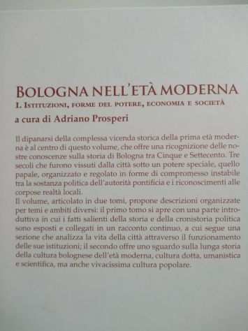 Storia di Bologna etagrave moderna Adriano Prosperi Bologna University Press