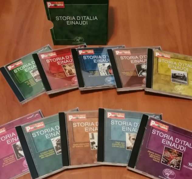 Storia dItalia Einaudi 10 CD-ROM 2002 Panorama in cofanetto