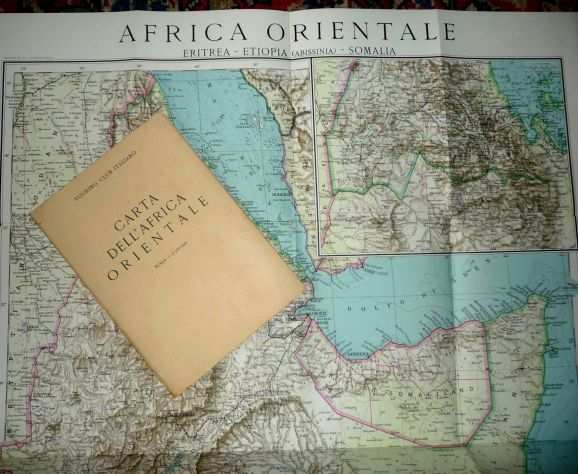 Storica CARTA DELLAFRICA ORIENTALE, 1935