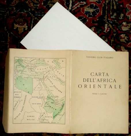 Storica CARTA DELLAFRICA ORIENTALE, 1935