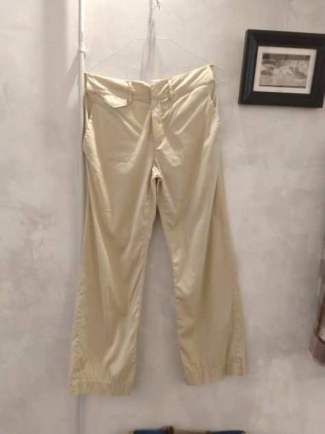 Strenesse Pantaloni in cotone beige, taglia 42 Ita.