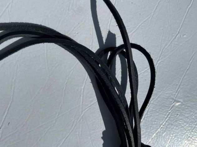 Stringhe, Lacci in cuoio nero per calzature da 120130 CM