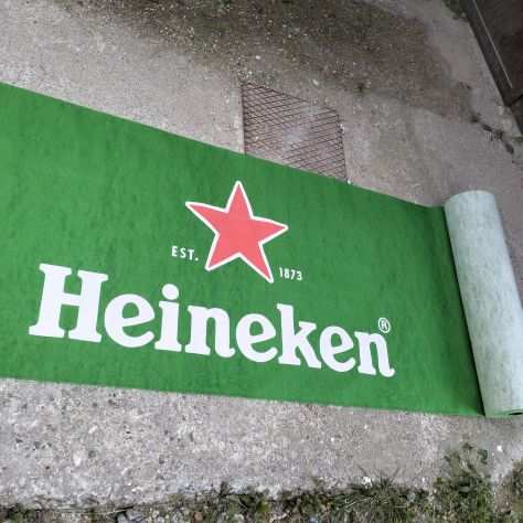 Striscione Heineken da 50 metri x cm. 80