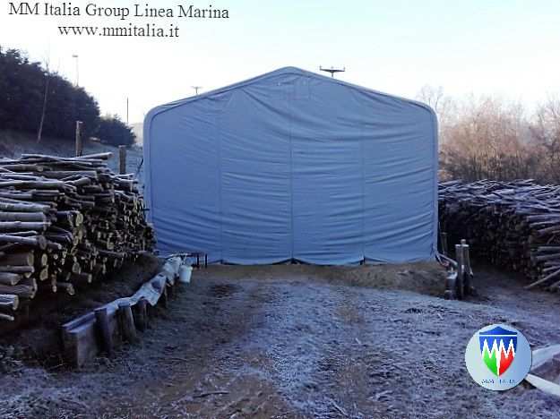 Strutture in Acciaio senza permessi 8,0 x 20,0 x 4,05,25 mt. pvc 550