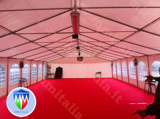 STRUTTURE IN PVC 8 X 20 X 4,4 MT. USO CERIMONIE FESTE PROFESSIONALI