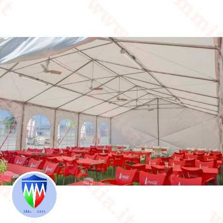 STRUTTURE IN PVC 8 X 20 X 4,4 MT. USO CERIMONIE FESTE PROFESSIONALI