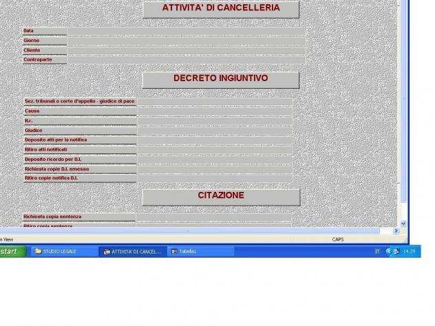 STUDIO LEGALE GESTIONALE SU PENDRIVE O PER EMAIL