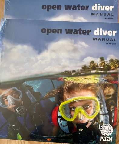 sub subacquea Manuali Padi Open Water inglese francese