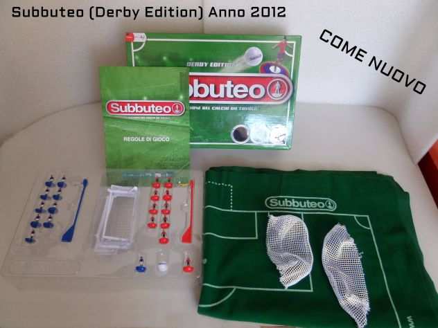 Subbuteo (Derby Edition) Anno 2012 (usato,completo, come nuovo)