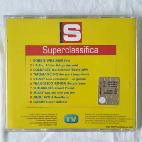 Superclassifica - TV Sorrisi e Canzoni - CD Originale