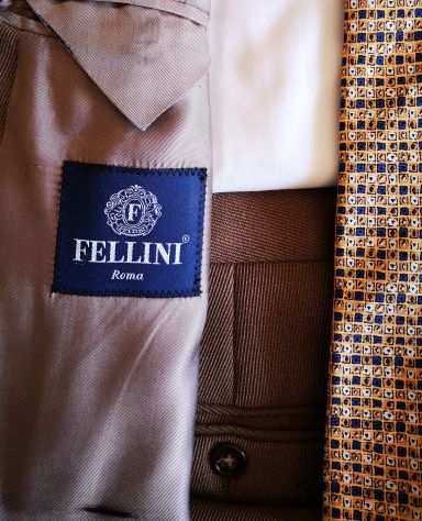 SVENDO ELEGANTE COMPLETO UOMO ORIGINALE FELLINI IN COVERCOAT