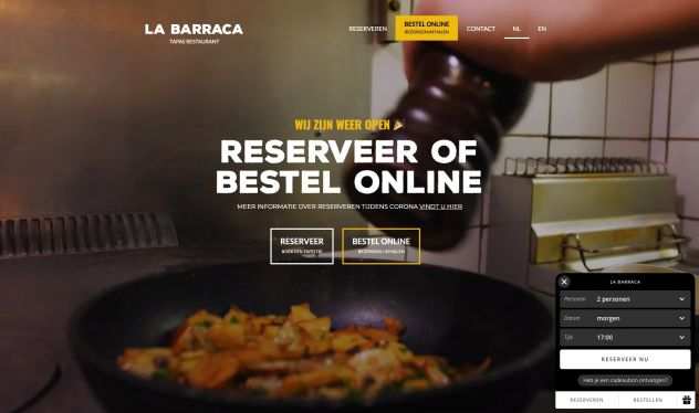 Sviluppo del sito web di un ristorante con possibilitagrave di ordinazione online