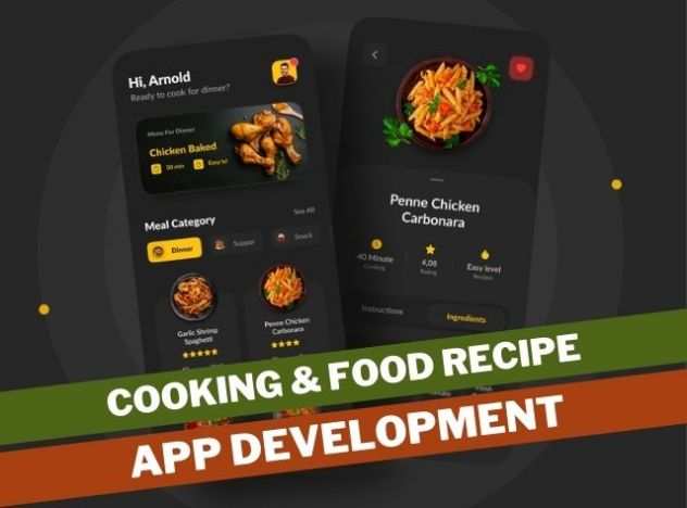 Sviluppo di siti Web e app mobili per ricette di cucina e cibo