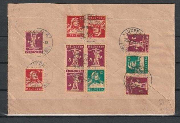 Svizzera 19001974 - Svizzera lotto di storia postale e cartoline della Festa Nazionale - Unificato