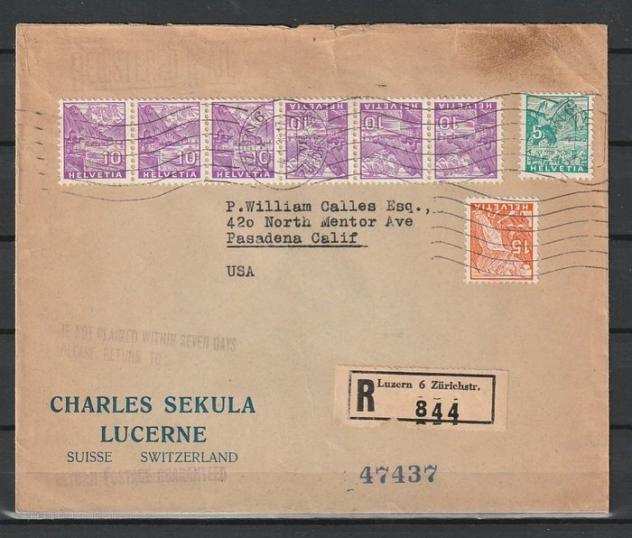 Svizzera 19001974 - Svizzera lotto di storia postale e cartoline della Festa Nazionale - Unificato
