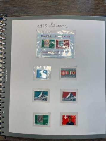 Svizzera 19651986 - Umfangreiche Sammlung mit Frankaturwert