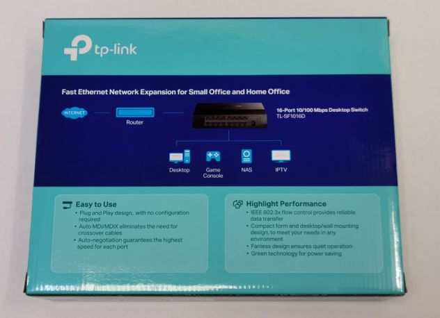 Switch 16ch TP link nuovo TL-SF1016D