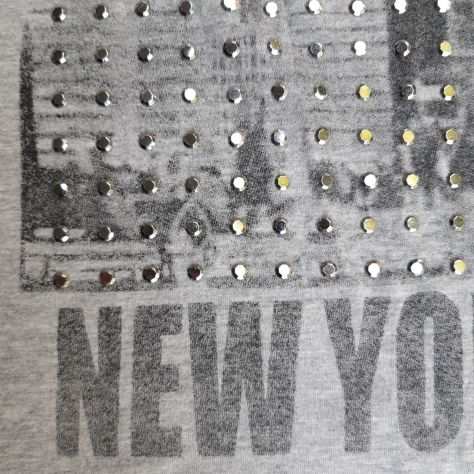 T-shirt colore grigio lunga cm 74 cotone 100