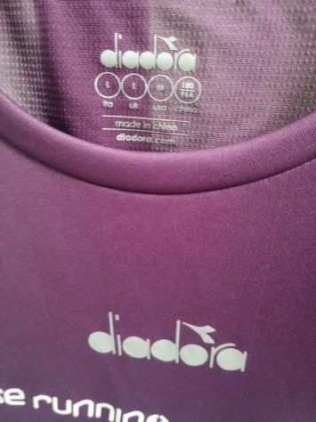 t-shirt diadora running nuova taglia M