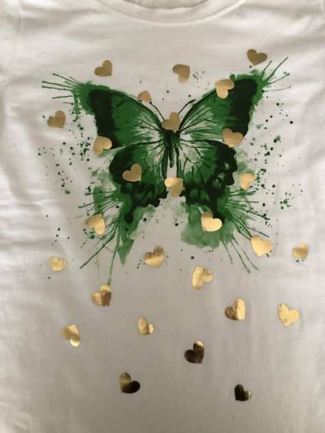 T-shirt donna NUOVA bianca farfalla cotone