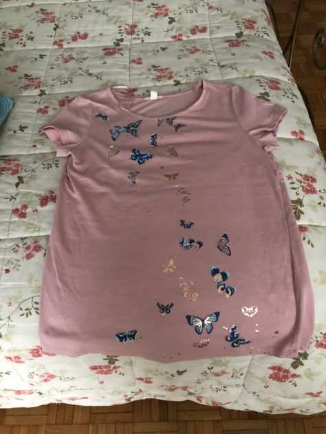 T-shirt donna NUOVA rosa cotone Esprit