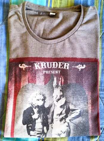 T-shirt Kruder grigia con stampa tg.M