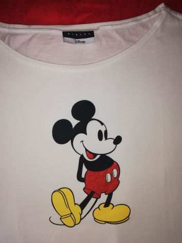 T Shirt Mickey Mouse bianca ,Taglia M da donna
