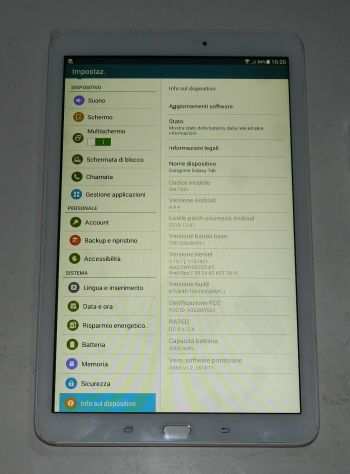 Tablet Samsung Galaxy Tab E (9.6 Wi-Fi) bianco 8 GB ricondizionato