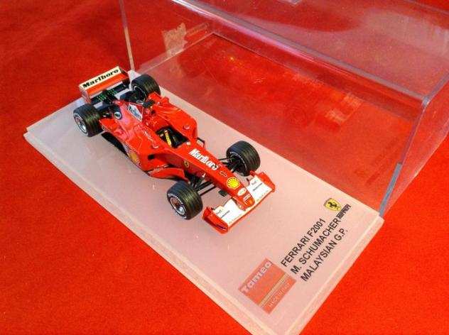 Tameo Models - made in Italy 143 - 1 - Modellino di auto da corsa - Ferrari F2001 winner Malaysian Grand Prix 2001 1 MichaelSchumacher - World Champ