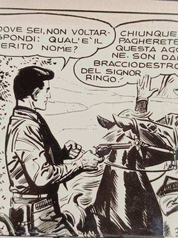 Tarquinio, Sergio - 32 Original page - Johnny Scott - 4x Storie Complete in Esecutivi Originali con Interventi a China