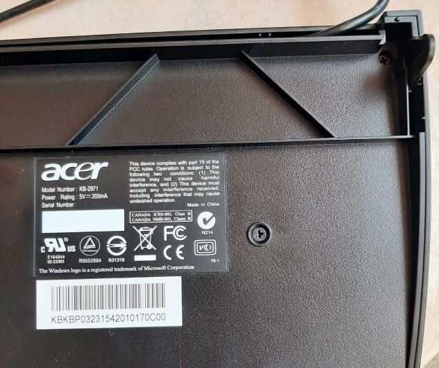 Tastiera Acer KB-2971 QUERTY PS2