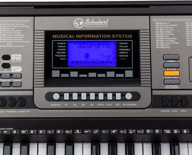 Tastiera Pianoforte Digitale 61 Tasti retroilluminati Schubert Etude 450 LED