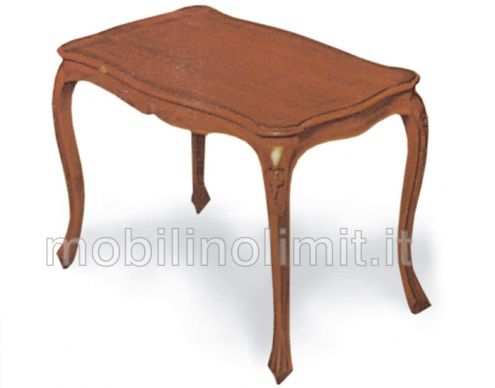 Tavolino con piano in legno sagomato - Nuovo