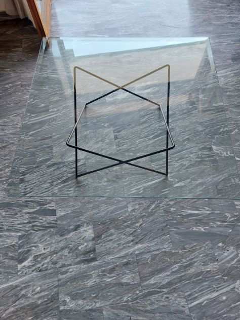 Tavolino da salotto cm 100x100 in cristallo