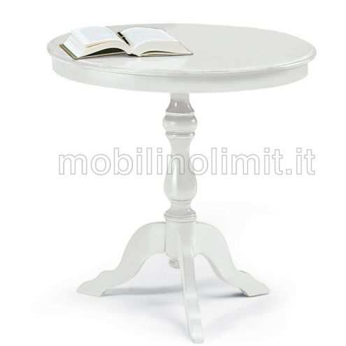 Tavolino Rotondo Bianco 60 - Nuovo