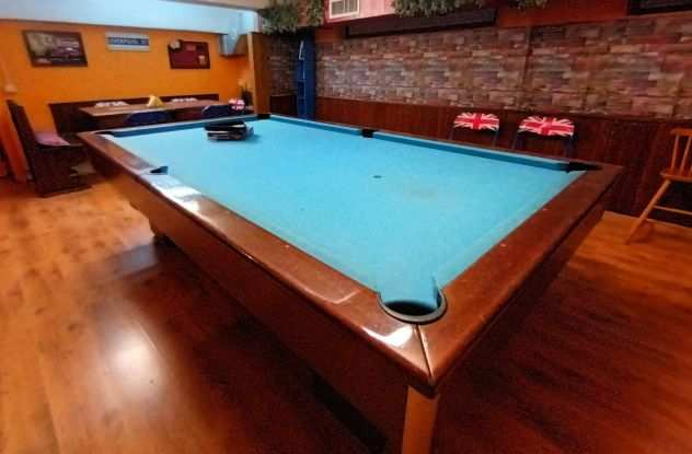 Tavolo da Biliardo,pool ,Buche larghe,Usato con panno nuovo.3 Mt x 2Mt