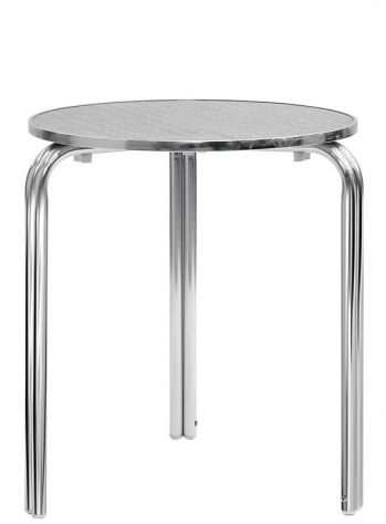 Tavolo in Alluminio con Piano in Acciaio Inox