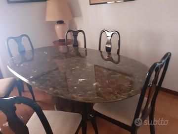 Tavolo in marmo carbonato Griffato