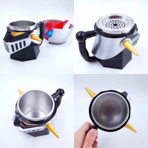 TAZZA MUG ACCIAIO INOX MAZINGA Z  GRANDE MAZINGA  GUNDAM  TRANSFORMERS