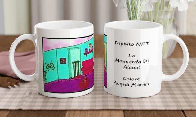 Tazza NFT Ceramica Colazione Cucina Arredo Casa