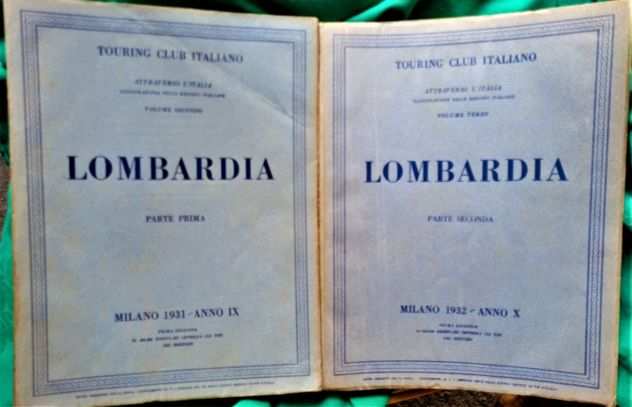 TCI, Attraverso lItalia, LOMBARDIA, 1932, 2 voll.